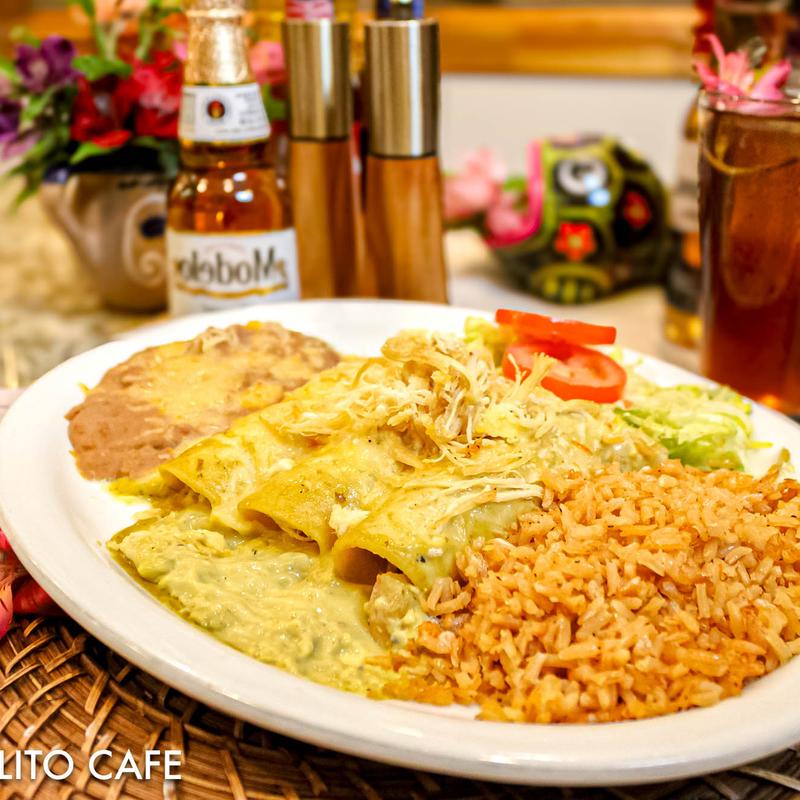 menu item 10 of 19, Green Enchiladas