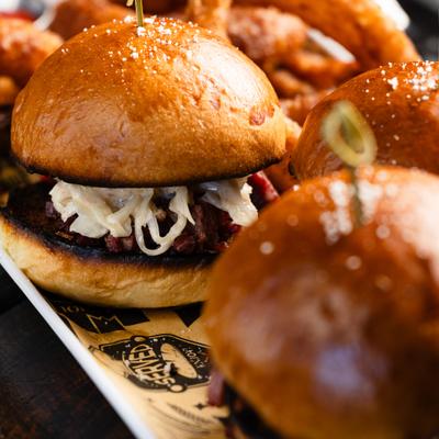 Corned beef sliders.