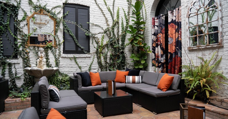 Exterior seating area