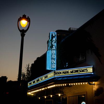 Exterior, sign above the front door