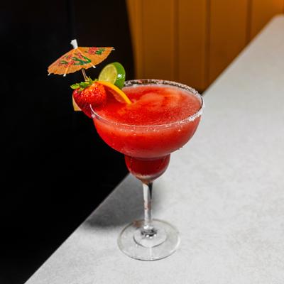 A served cocktail.