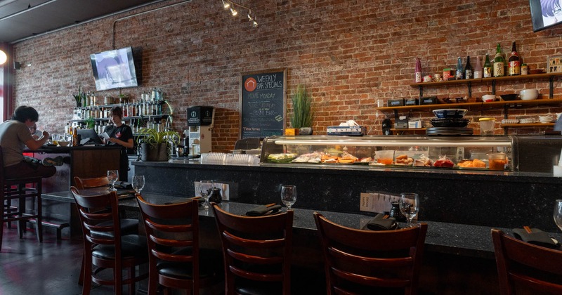 Interior, sushi bar