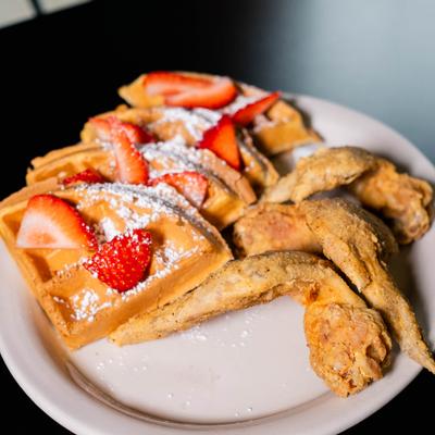 Chicken and Waffles Foofoo.