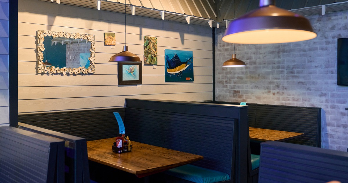 Interior, cozy dining area