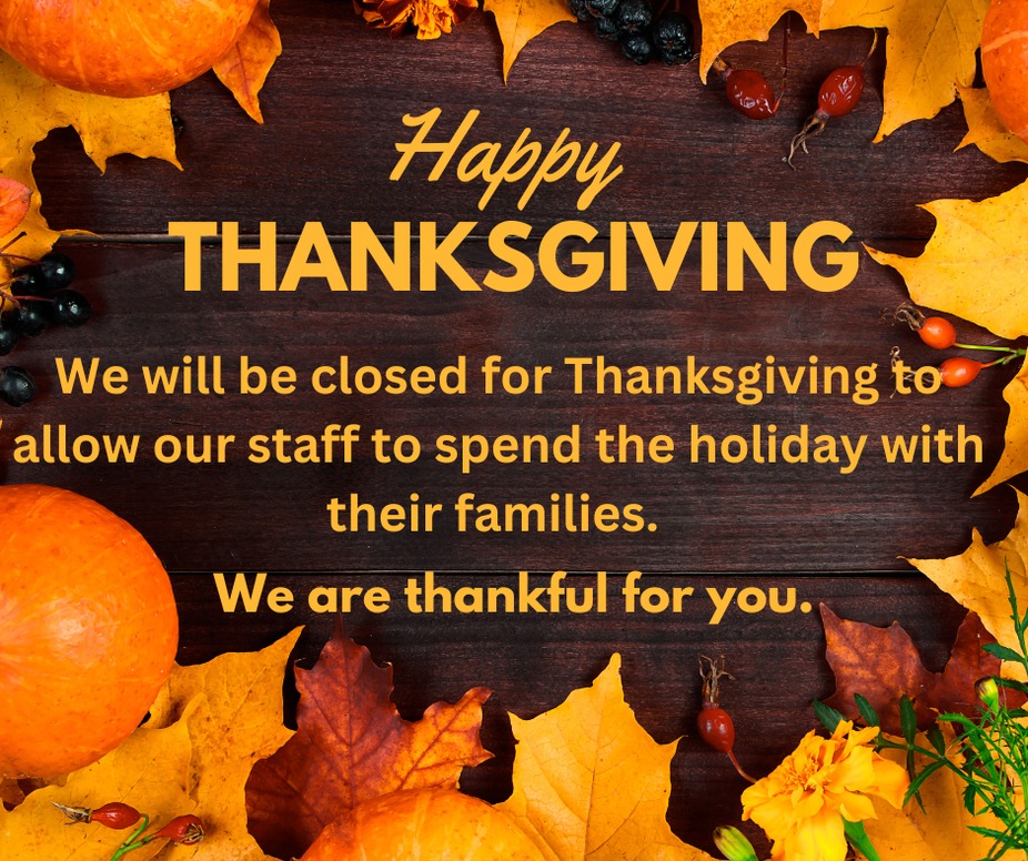 Closed for Thanksgiving event photo