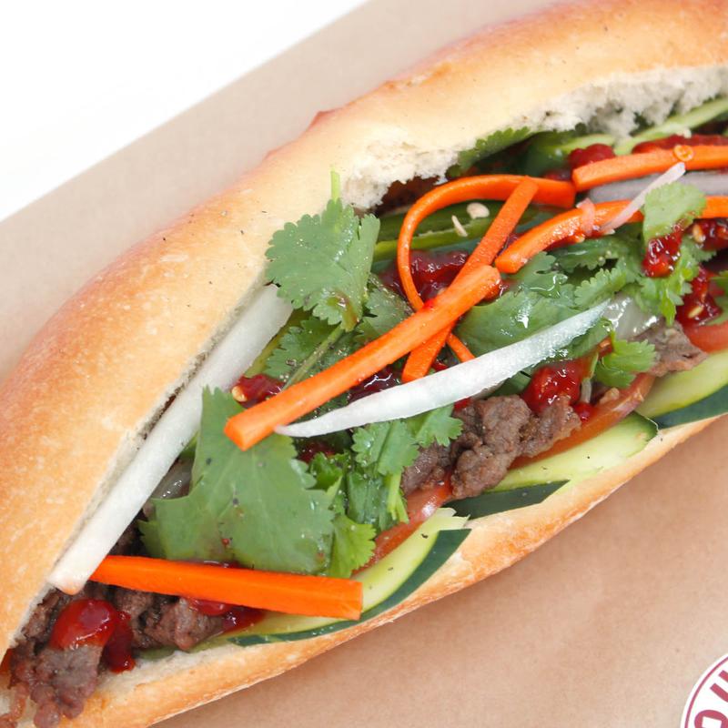 Garlic Rib-Eye Steak Sandwich photo