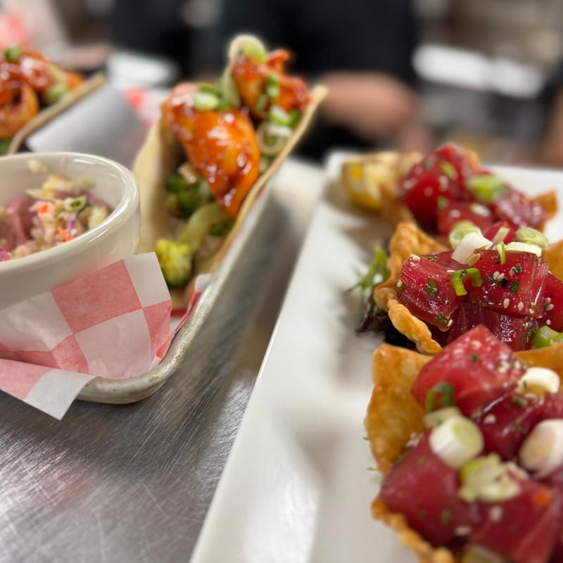 menu item 2 of 14, Tuna Poke Wontons