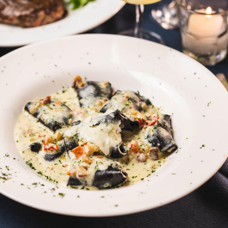 Black (Squid Ink) Paccheri with Lobster photo