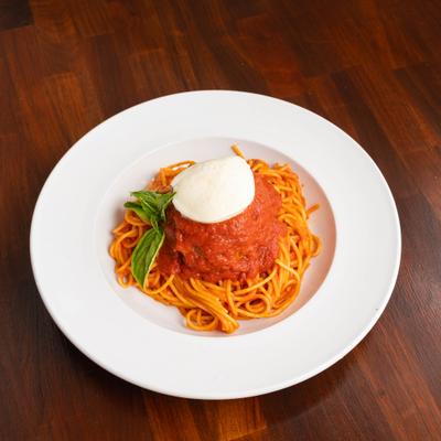 Meatball spaghetti.