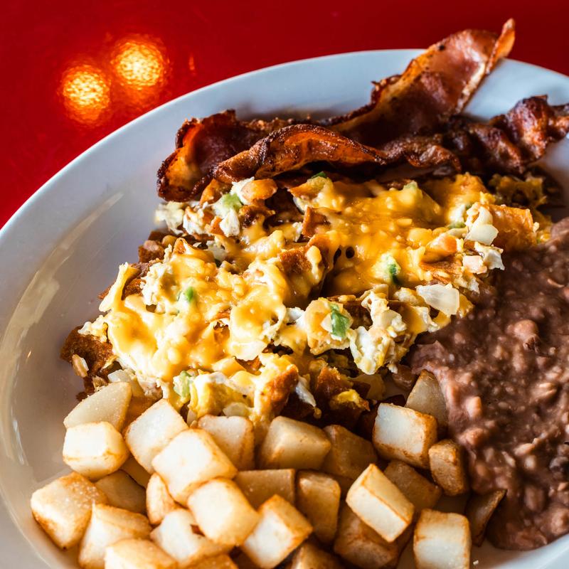 menu item 29 of 31, Migas Norteñas Plate