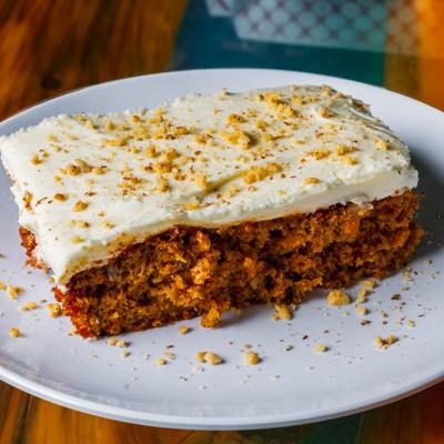 Mom's Famous Giant Carrot Cake.