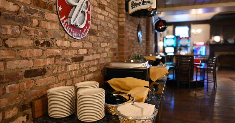 Interior, tables and chairs