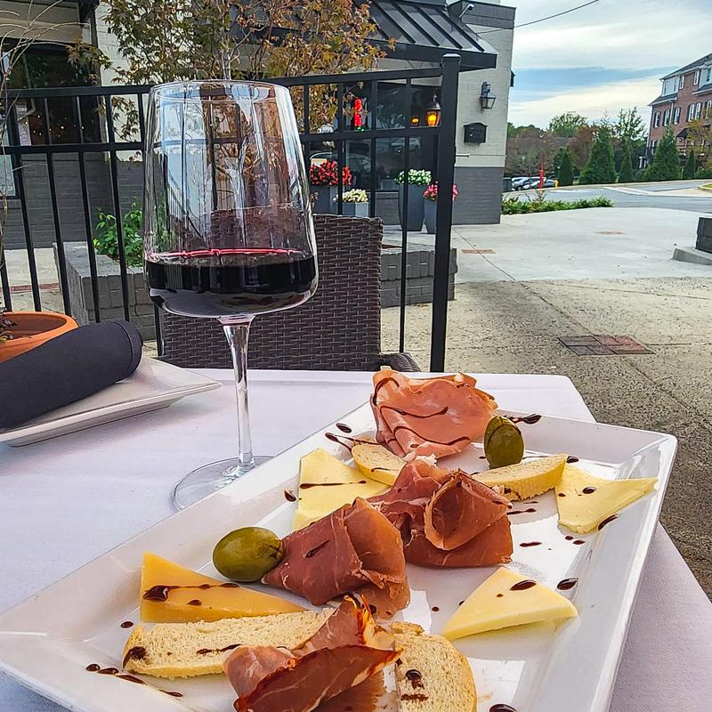 Appetizer and Wine* photo