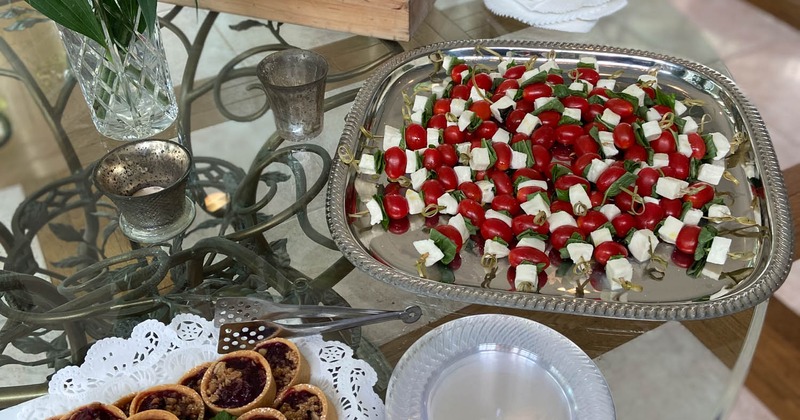 Bruchetta and petite sweets