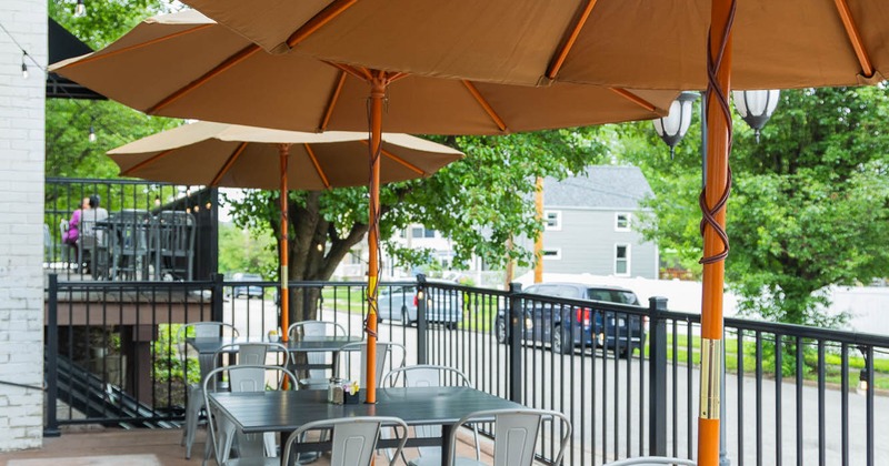 Exterior, patio, seating area