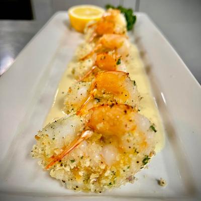 Crispy breaded shrimp