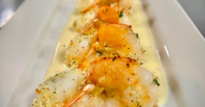 Crispy breaded shrimp