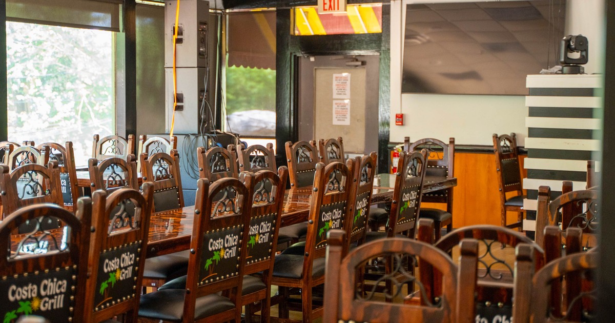 Restaurant interior, dining area