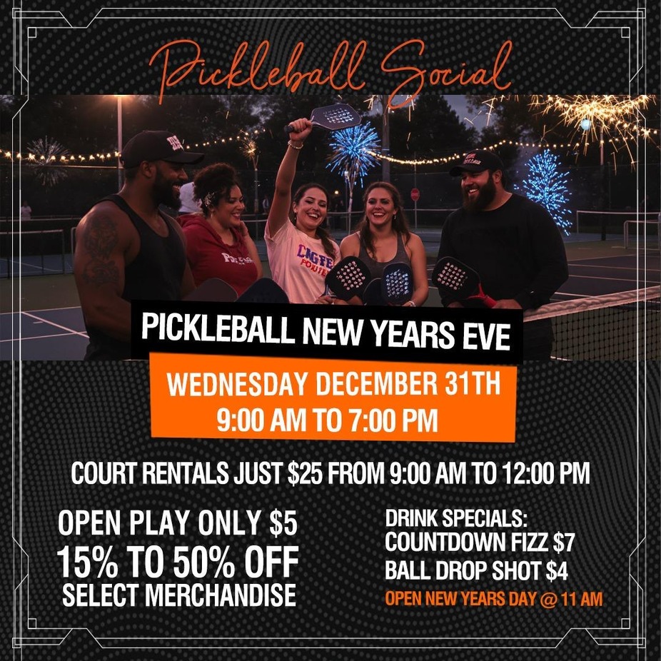 PICKLEBALL NEW YEARS EVE event photo