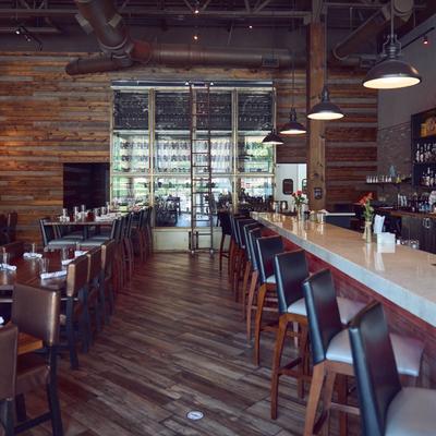 Interior, dining and bar areas.