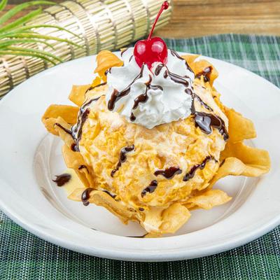 Fried ice cream.