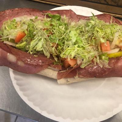 Italian sub sandwich.