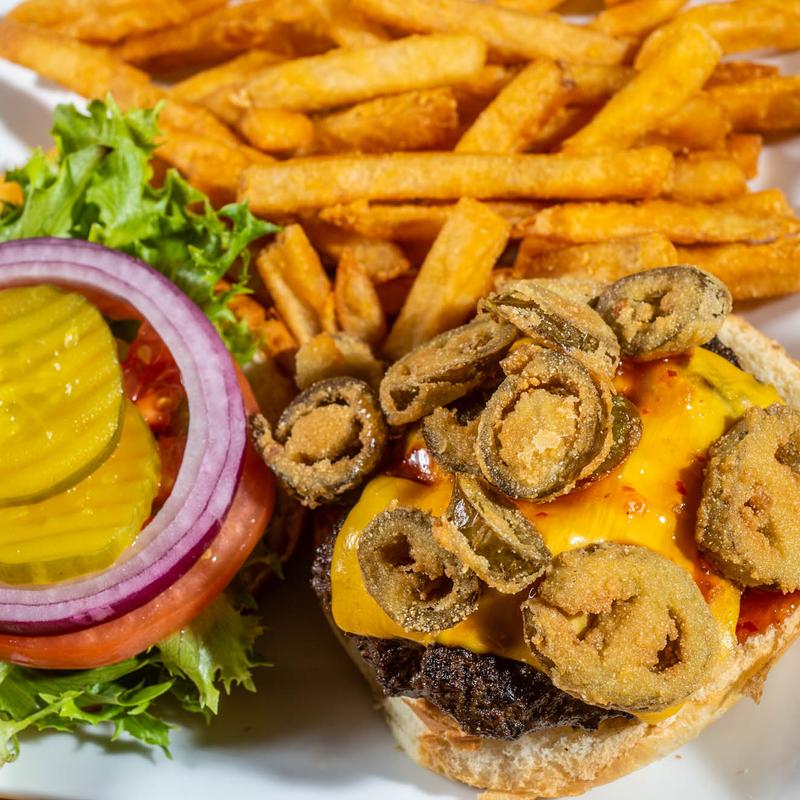 Fried Jalapeno Burger photo