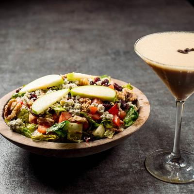 Asian Salad and an Espresso Martini.