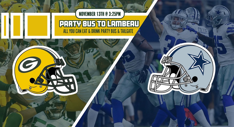 Packers Vs. Cowboys Party Bus To Lambeau event photo