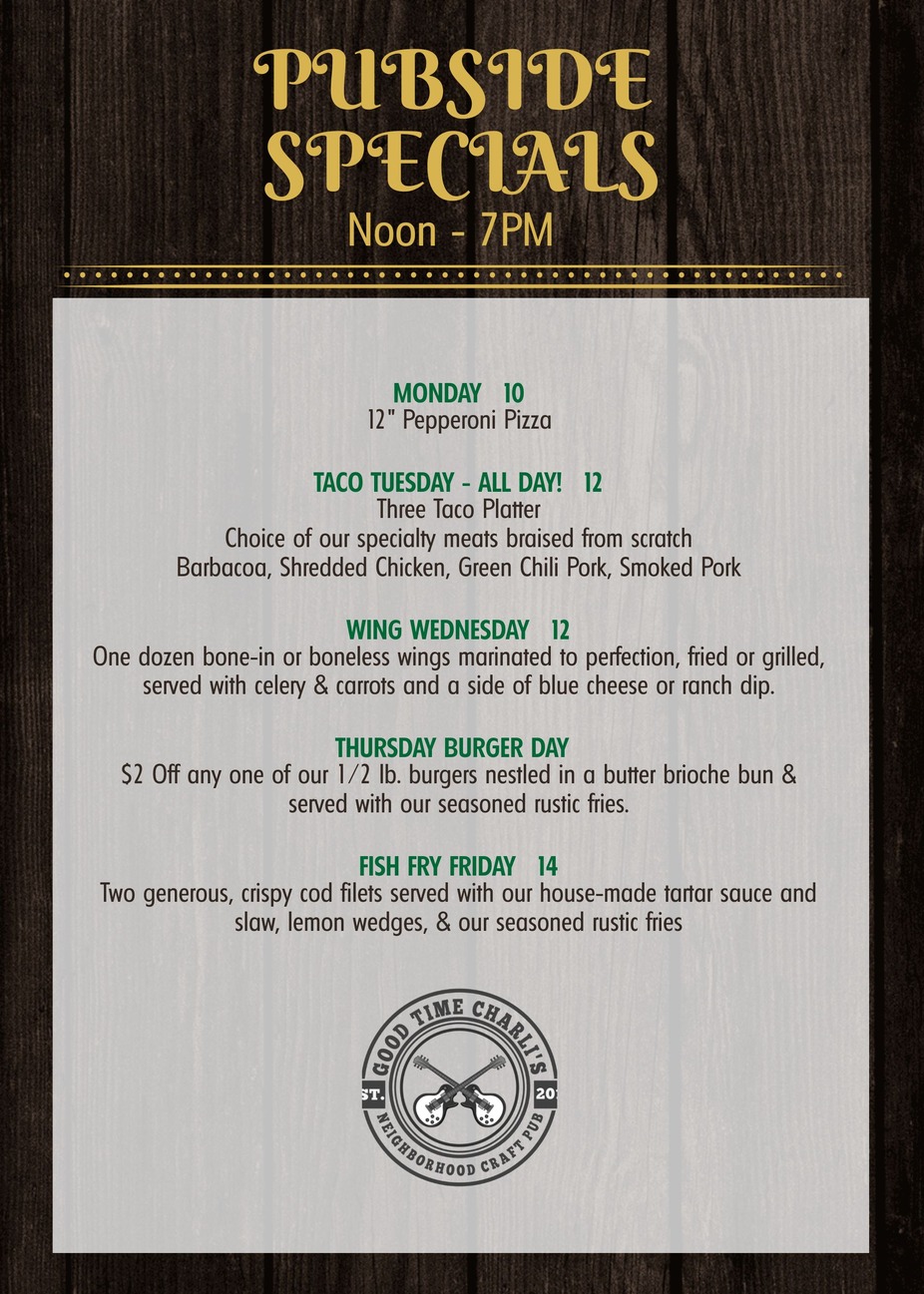GTC's New Daily Food Specials event photo