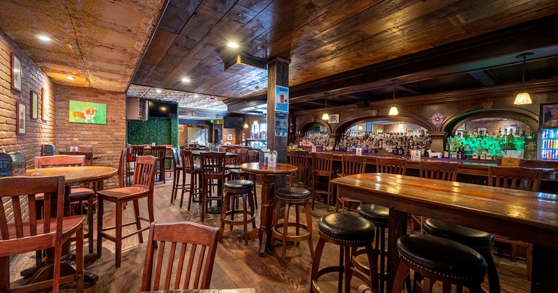 Seating and bar areas