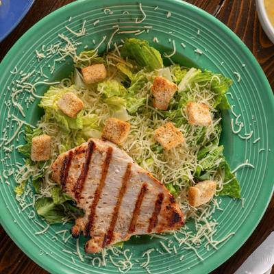 Grilled chicken Caesar salad.