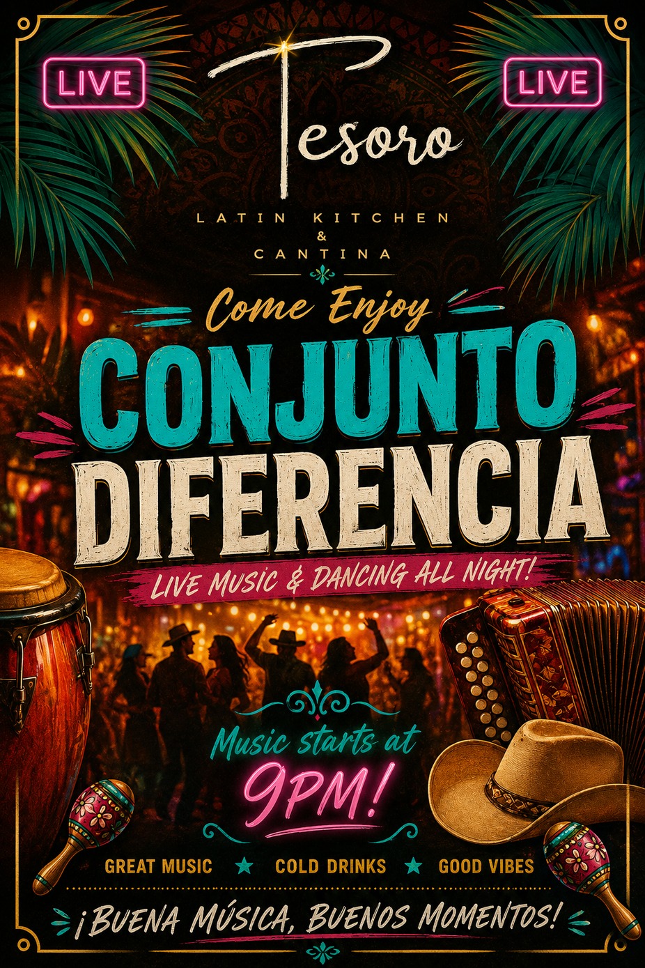 Conjunto Diferencia live on 7/18 event photo