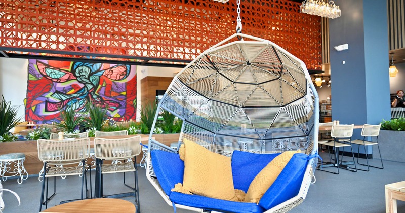 Interior, hanging chair