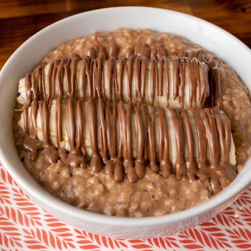 Melted Belgian Chocolate with Fresh bananas photo