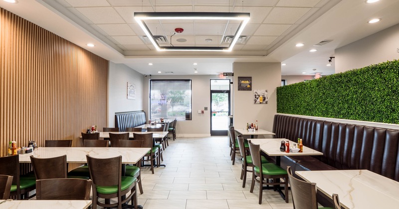 Interior, dining area