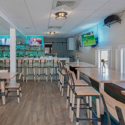 Interior, dining area.