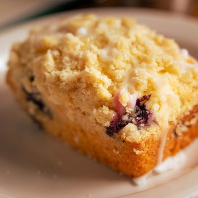 The coffee cake, closeup.