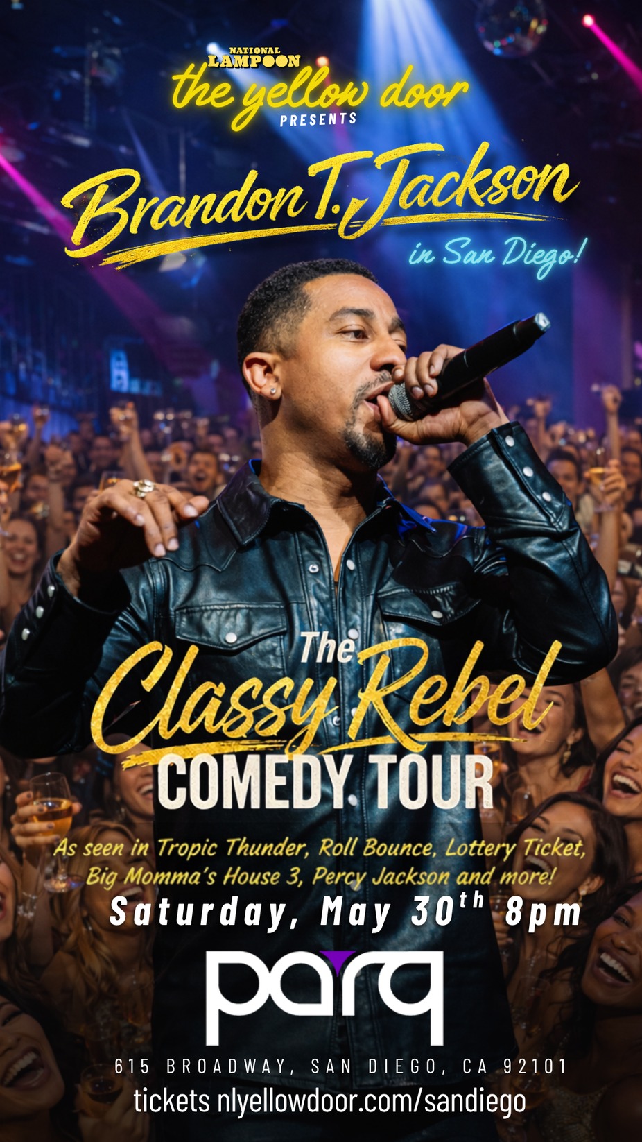 Brandon T. Jackson The Classy Rebel Comedy Tour event photo