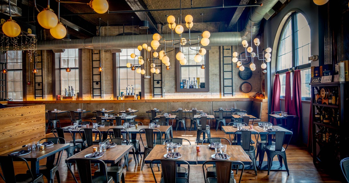 View of a interior dining area