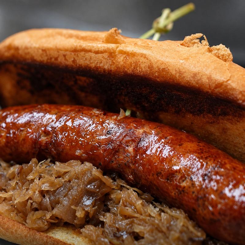 Haus Sausage Sandwich (Bratwurst or Spicy German) photo