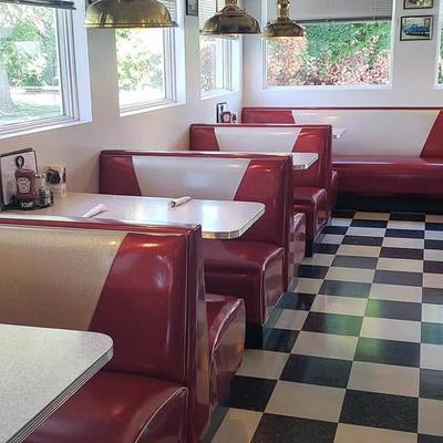 Interior, dining area.