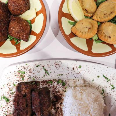 Three different types of food on the table
