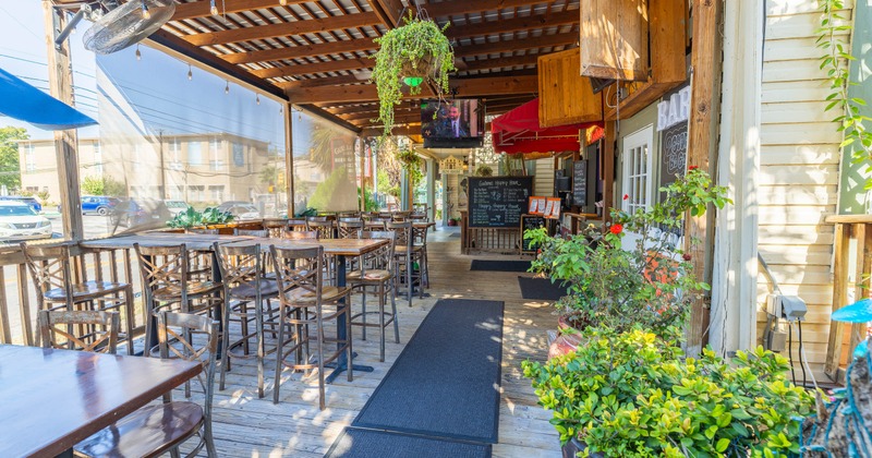 Exterior, seating place on covered patio