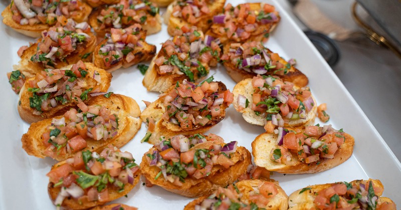 Bruschetta, close up