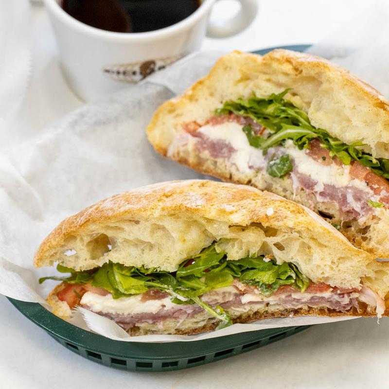 menu item 13 of 16, #1 Prosciutto, Mozz Di Bufala, Tomato, Arugula