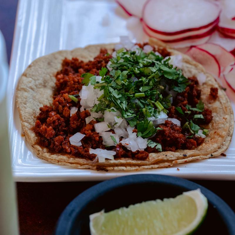 menu item 3 of 9, Taco de Chorizo