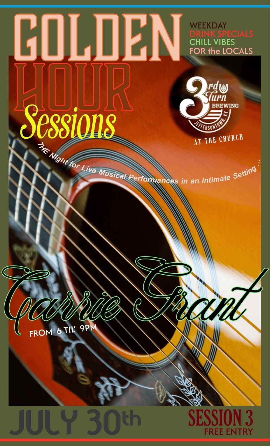 GOLDEN HOUR SESSIONS #3: CARRIE GRANT event photo
