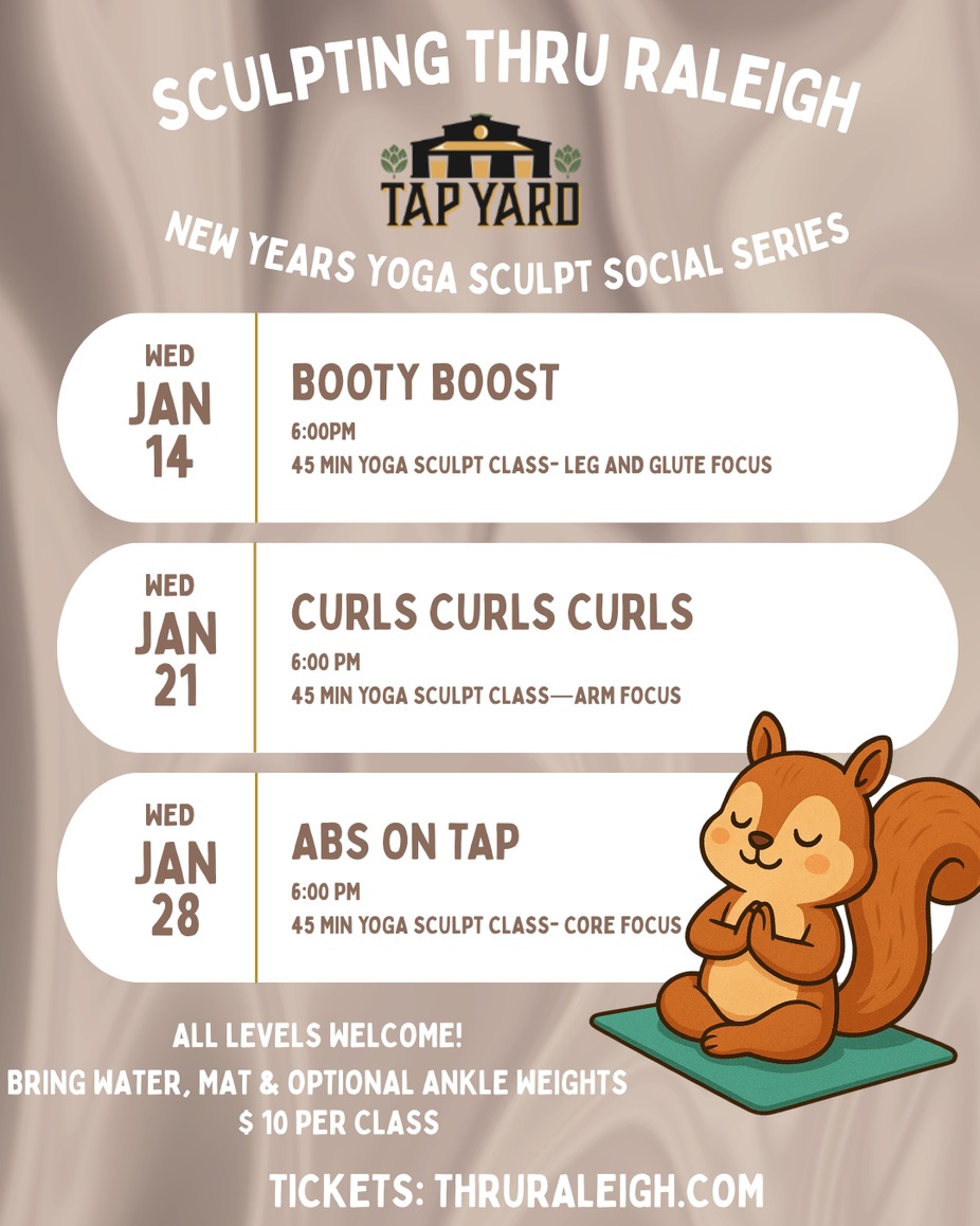 Sculpting Thru Raleigh New Year's Sculpt Yoga Series event photo