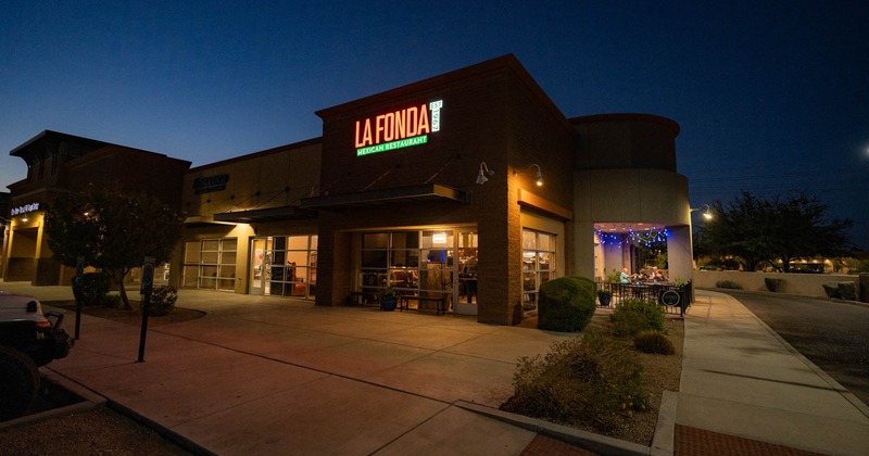 Exterior, restaurant front entrance